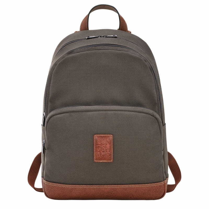 Brown Longchamp Boxford Men's Backpack